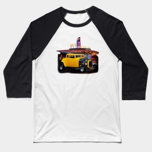 Funny American Graffiti  Racing Car Baseball T-Shirt